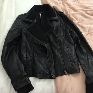 Free People Faux Leather Jacket